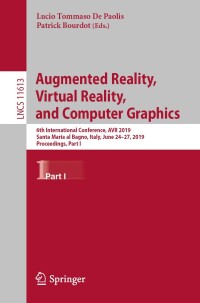 Cover image: Augmented Reality, Virtual Reality, and Computer Graphics 9783030259648