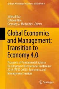 Cover image: Global Economics and Management: Transition to Economy 4.0 9783030262839