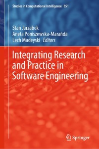 Imagen de portada: Integrating Research and Practice in Software Engineering 9783030265731