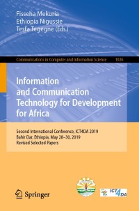 Titelbild: Information and Communication Technology for Development for Africa 9783030266295