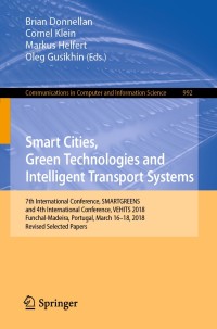 Cover image: Smart Cities, Green Technologies and Intelligent Transport Systems 9783030266325