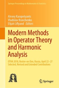 Imagen de portada: Modern Methods in Operator Theory and Harmonic Analysis 9783030267476