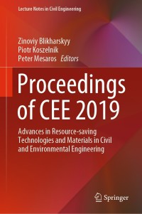 Cover image: Proceedings of CEE 2019 9783030270100