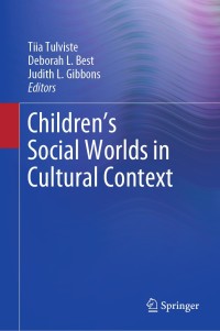 صورة الغلاف: Children’s Social Worlds in Cultural Context 9783030270322