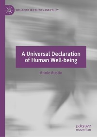Cover image: A Universal Declaration of Human Well-being 9783030271060