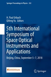 Immagine di copertina: 5th International Symposium of Space Optical Instruments and Applications 9783030272999