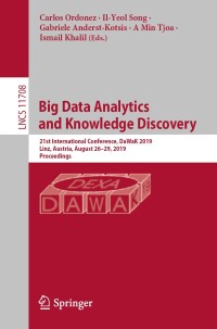 Cover image: Big Data Analytics and Knowledge Discovery 9783030275198