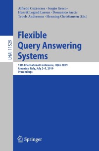 表紙画像: Flexible Query Answering Systems 9783030276287