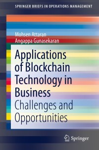 Imagen de portada: Applications of Blockchain Technology in Business 9783030277970