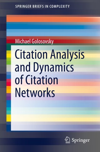 Cover image: Citation Analysis and Dynamics of Citation Networks 9783030281687