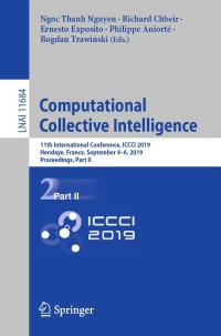 Cover image: Computational Collective Intelligence 9783030283735