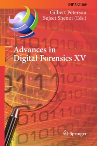 Omslagafbeelding: Advances in Digital Forensics XV 9783030287511