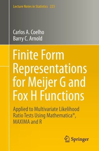 Imagen de portada: Finite Form Representations for Meijer G and Fox H Functions 9783030287894