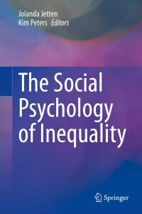Cover image: The Social Psychology of Inequality 9783030288556