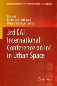 Imagen de portada: 3rd EAI International Conference on IoT in Urban Space 9783030289249