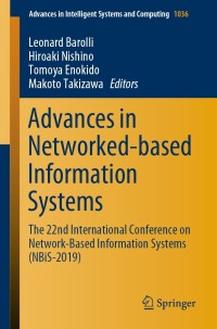 Cover image: Advances in Networked-based Information Systems 9783030290283