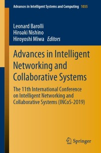 Titelbild: Advances in Intelligent Networking and Collaborative Systems 9783030290344