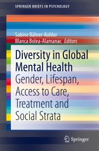 Cover image: Diversity in Global Mental Health 9783030291112
