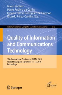 Cover image: Quality of Information and Communications Technology 9783030292379