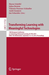 Cover image: Transforming Learning with Meaningful Technologies 9783030297350