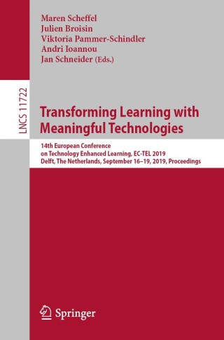 Cover image: Transforming Learning with Meaningful Technologies 9783030297350