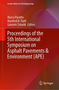 Imagen de portada: Proceedings of the 5th International Symposium on Asphalt Pavements & Environment (APE) 9783030297787