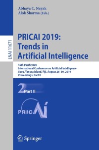 Imagen de portada: PRICAI 2019: Trends in Artificial Intelligence 9783030299101