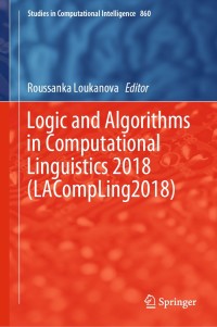 Cover image: Logic and Algorithms in Computational Linguistics 2018 (LACompLing2018) 9783030300760