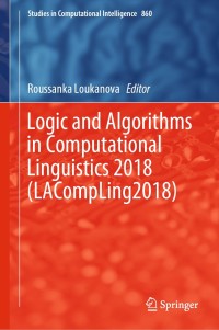 Imagen de portada: Logic and Algorithms in Computational Linguistics 2018 (LACompLing2018) 9783030300760