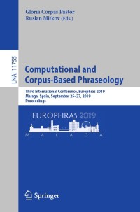 Cover image: Computational and Corpus-Based Phraseology 9783030301347