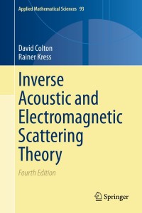 Cover image: Inverse Acoustic and Electromagnetic Scattering Theory 4th edition 9783030303501