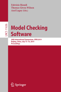 صورة الغلاف: Model Checking Software 9783030309220