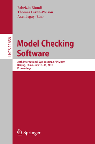 Cover image: Model Checking Software 9783030309220