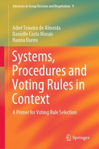 Titelbild: Systems, Procedures and Voting Rules in Context 9783030309541