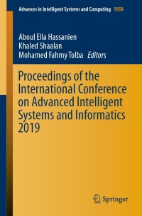 Imagen de portada: Proceedings of the International Conference on Advanced Intelligent Systems and Informatics 2019 9783030311285