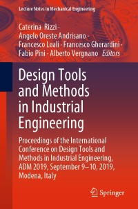 Cover image: Design Tools and Methods in Industrial Engineering 9783030311537