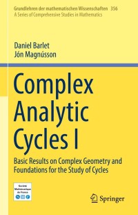 صورة الغلاف: Complex Analytic Cycles I 9783030311629