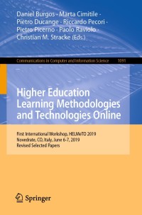 Cover image: Higher Education Learning Methodologies and Technologies Online 9783030312831