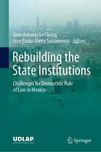 Immagine di copertina: Rebuilding the State Institutions 9783030313135