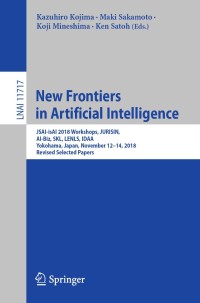 Cover image: New Frontiers in Artificial Intelligence 9783030316044