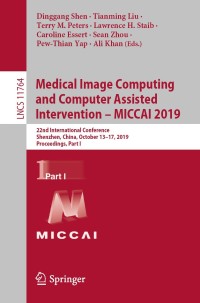 Imagen de portada: Medical Image Computing and Computer Assisted Intervention – MICCAI 2019 9783030322380