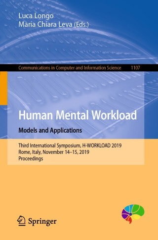 Immagine di copertina: Human Mental Workload: Models and Applications 9783030324223
