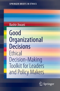 Cover image: Good Organizational Decisions 9783030334000