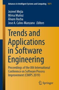 表紙画像: Trends and Applications in Software Engineering 9783030335465