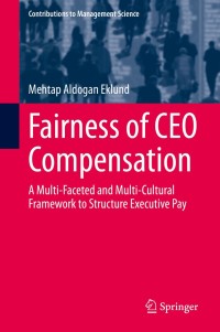 Imagen de portada: Fairness of CEO Compensation 9783030335533