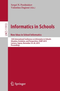 Omslagafbeelding: Informatics in Schools. New Ideas in School Informatics 9783030337582