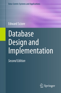صورة الغلاف: Database Design and Implementation 9783030338350