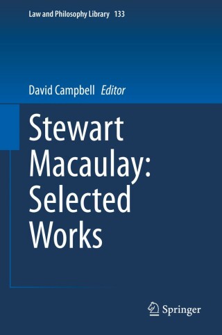 Imagen de portada: Stewart Macaulay: Selected Works 1st edition 9783030339296
