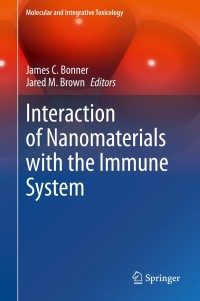 Imagen de portada: Interaction of Nanomaterials with the Immune System 9783030339616