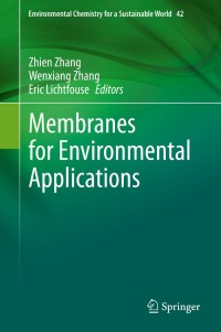 Cover image: Membranes for Environmental Applications 1st edition 9783030339777
